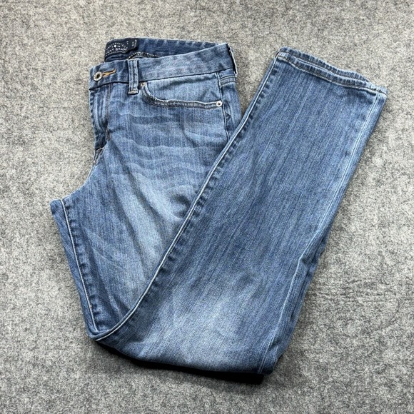 Lucky Brand Jeans Women's 12/31 Sweet Straight Blue Denim Stretch Mid Rise - Picture 1 of 11